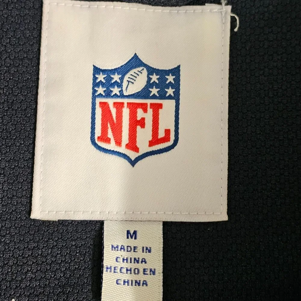 G-III Los Angeles Rams Vintage NFL Mens M Full-Zip Track Jacket Blue Beige EUC‎